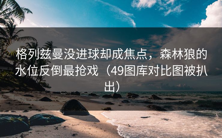 格列兹曼没进球却成焦点，森林狼的水位反倒最抢戏（49图库对比图被扒出）